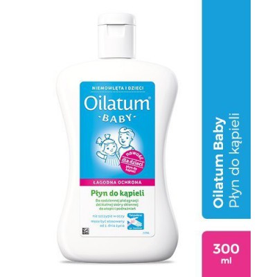 Miniaturka artykułu - #0 OILATUM BABY ŁAGODNA OCHRONA Płyn do kąpieli - 300 ml 