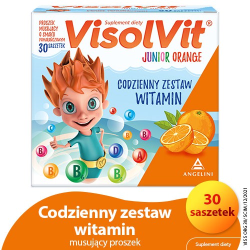 Miniaturka artykułu - #0 VISOLVIT ORANGE Junior - 30 saszetek