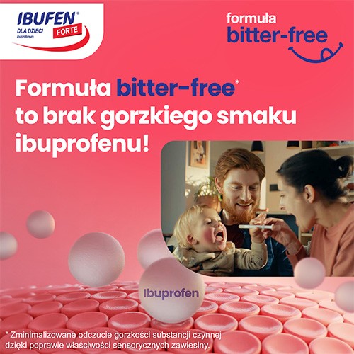 Miniaturka artykułu - #1 IBUFEN dla dzieci Forte Smak truskawkowy, 40 ml