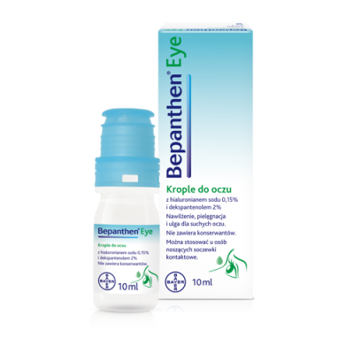 Miniaturka artykułu - #1 Bepanthen EYE krople do oczu - 10 ml