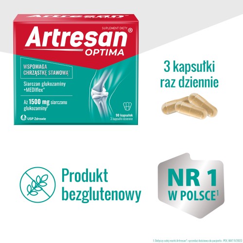 Zdjęcie produktu - 2 Artresan Optima, 90 kapsułek 
