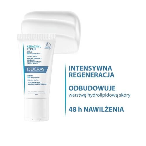 Miniaturka artykułu - #1 DUCRAY KERACNYL REPAIR Krem nawilżający, 50ml