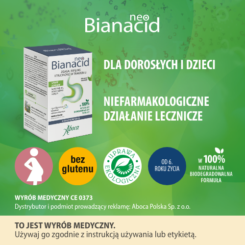Zdjęcie produktu - 4 NeoBianacid, 45 tabl. do ssania - leczenie refluksu żołądkowo-przełykowego i b&oacute;lu żołądka