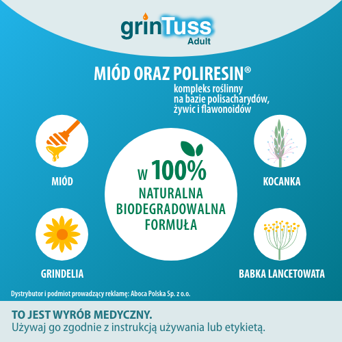 Zdjęcie produktu - 2 GrinTuss Syrop dla dorosłych - 128 g