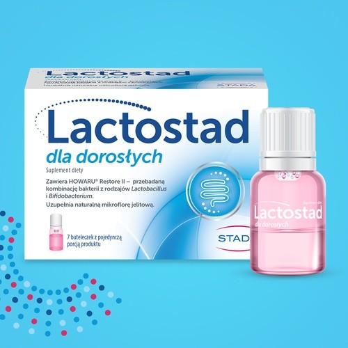 Miniaturka artykułu - #0 Lactostad dla dorosłych, 7 ampułek x 7 ml