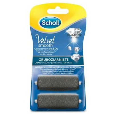 Miniaturka artykułu - #0 SCHOLL VELVET SMOOTH Gruboziarnista Głowica (2 szt) - 1 opakowanie 