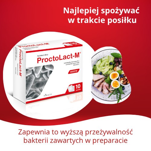Zdjęcie produktu - 4 ProctoLact-M doustny probiotyk proktologiczny, 10 sasz.