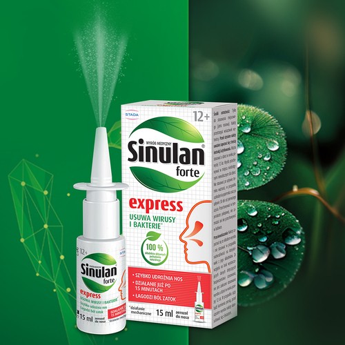 Zdjęcie produktu - 3 Sinulan Express Forte aerozol do nosa, 15 ml