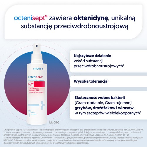 Zdjęcie produktu - 2 OCTENISEPT Roztw&oacute;r do dezynfekcji - 250 ml