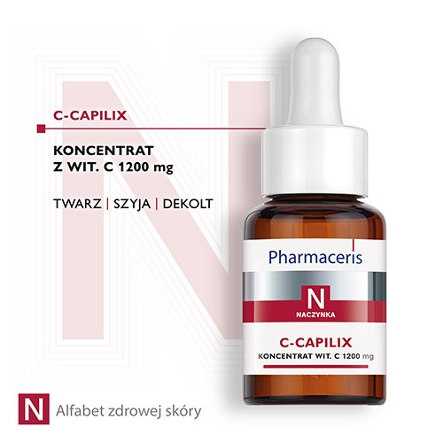 Miniaturka artykułu - #0 PHARMACERIS N C-CAPILIX Koncentrat z witaminą C, 30 ml