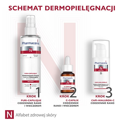 Zdjęcie produktu - 3 PHARMACERIS N CAPI-HIALURON-C Krem SPF 20, 50 ml