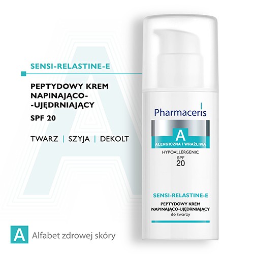 Miniaturka artykułu - #0 PHARMACERIS A SENSI-RELASTINE-E Krem napinająco-ujędrniający SPF 20, 50 ml