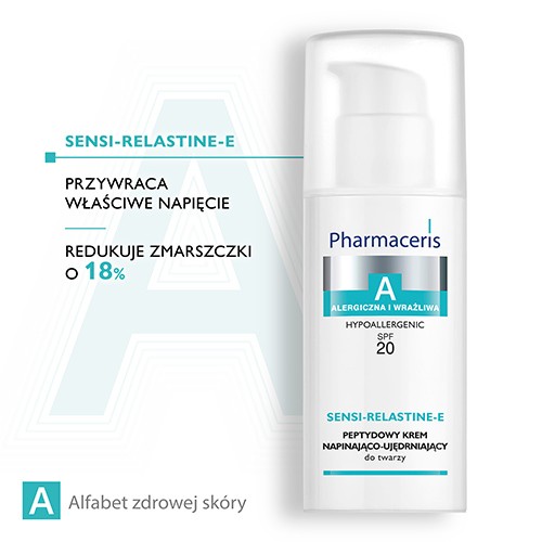 Zdjęcie produktu - 2 PHARMACERIS A SENSI-RELASTINE-E Krem napinająco-ujędrniający SPF 20, 50 ml