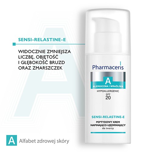 Zdjęcie produktu - 3 PHARMACERIS A SENSI-RELASTINE-E Krem napinająco-ujędrniający SPF 20, 50 ml