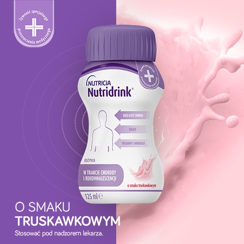 Miniaturka artykułu - #0 Nutridrink truskawka, 4x125ml