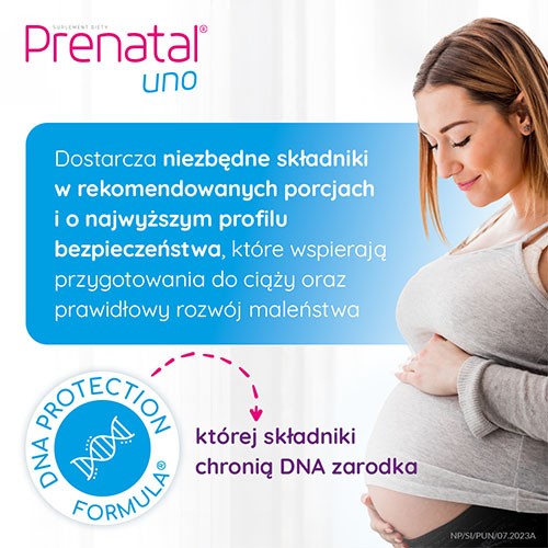 Miniaturka artykułu - #1 Prenatal UNO &ndash; planowanie i 1. trymestr ciąży, 30 kapsułek