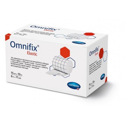 Miniaturka artykułu - #0 Omnifix elastic Plaster wł&oacute;kninowy elastyczny 15cm x 10m, 1 sztuka 