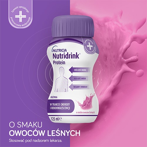 Miniaturka artykułu - #0 Nutridrink Protein owoce leśne, 4 x 125ml