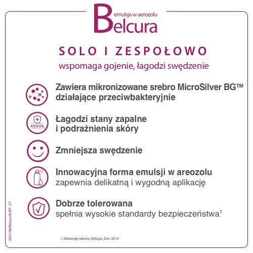 Miniaturka artykułu - #1 BELCURA Emulsja w sprayu do ciała - 125ml