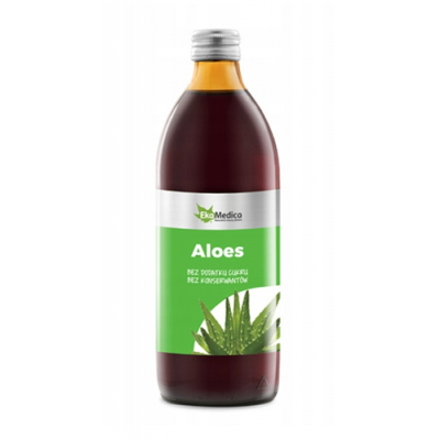 Miniaturka artykułu - #0 EkaMedica Aloes Sok 99.8% - 1000 ml 