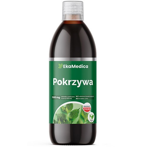 Miniaturka artykułu - #0 EkaMedica Pokrzywa Sok 99.8% - 500 ml 