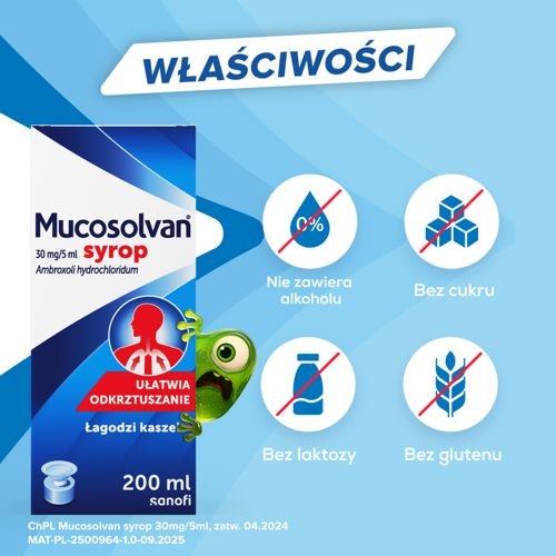 Zdjęcie produktu - 3 Mucosolvan syrop 200ml