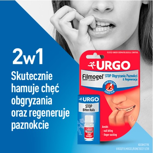 Miniaturka artykułu - #1 URGO STOP Lakier przeciw obgryzaniu paznokci & regeneracja - 9 ml