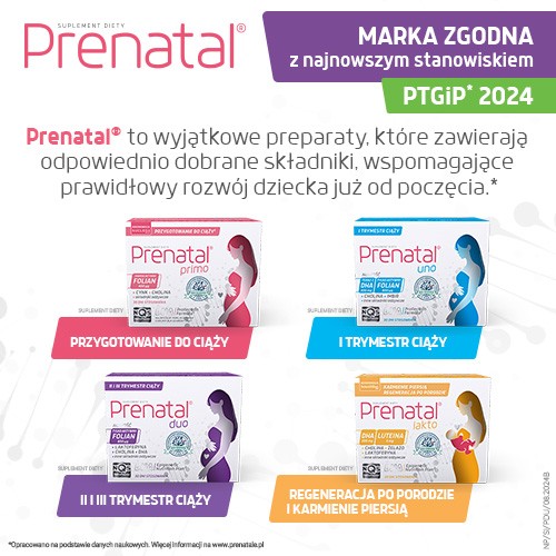 Zdjęcie produktu - 7 Prenatal DUO - witaminy z DHA, laktoferyną i choliną dla kobiet w ciąży (od 13. tygodnia) i karmiących piersią, 60 + 30 kapsułek 
