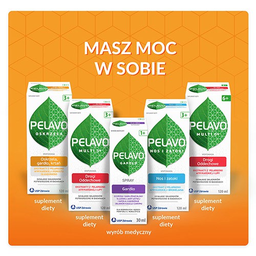 Zdjęcie produktu - 4 Pelavo Oskrzela, gardło, krtań 3+ Syrop z porostem islandzkim, kaszel mokry i suchy, 120 ml