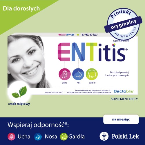 Miniaturka artykułu - #0 ENTitis do ssania miętowy, 30 pastylek