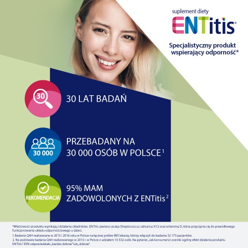 Miniaturka artykułu - #1 ENTitis do ssania miętowy, 30 pastylek
