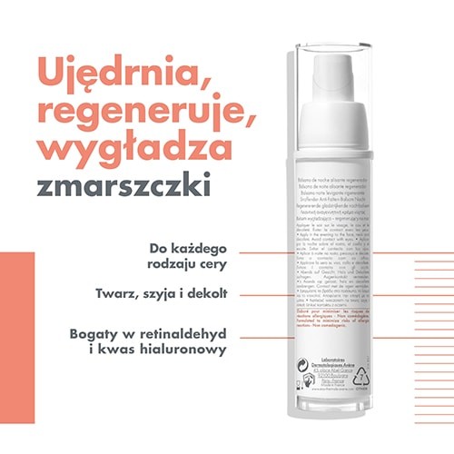 Zdjęcie produktu - 0 AVENE PHYSIOLIFT Balsam wygładzająco-regenerujący na noc, 30 ml