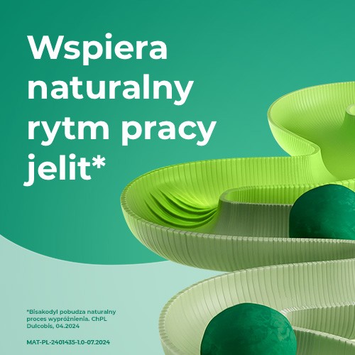 Miniaturka artykułu - #1 Dulcobis 5 mg - Lek na uciążliwe zaparcia - 20 tabletek dojelitowych