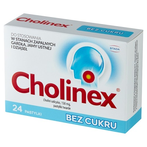 Miniaturka artykułu - #1 Cholinex Bez cukru, 24 pastylki