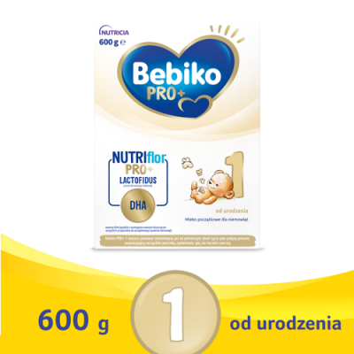 Miniaturka artykułu - #0 Bebiko Pro+ 1 mleko początkowe częściowo fermentowane od urodzenia, 600g