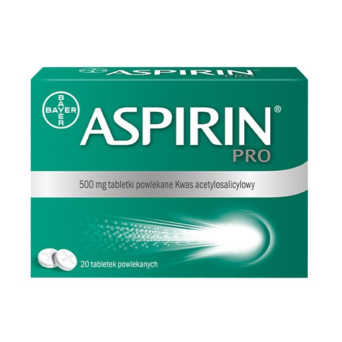 Zdjęcie produktu - 8 Aspirin Pro 500mg - 20 tabletek 