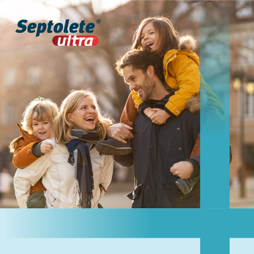 Zdjęcie produktu - 3 Septolete Ultra eukaliptus 3mg+1mg, 16 pastylek do ssania