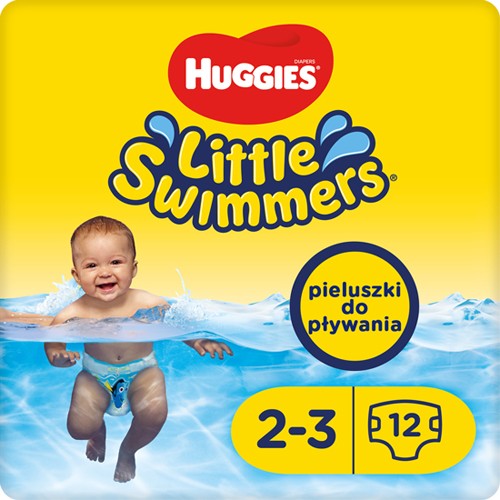 Miniaturka artykułu - #0 Pieluchy do pływania HUGGIES Little Swimmers 2-3lata 3-8kg, 12szt
