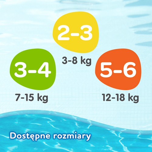 #5 – Pieluchy do pływania HUGGIES Little Swimmers 3-4  7kg-15kg - 12 sztuk