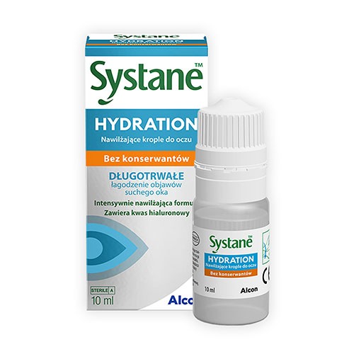 Miniaturka artykułu - #0 Systane Hydration bez konserwant&oacute;w krople do oczu, 10 ml