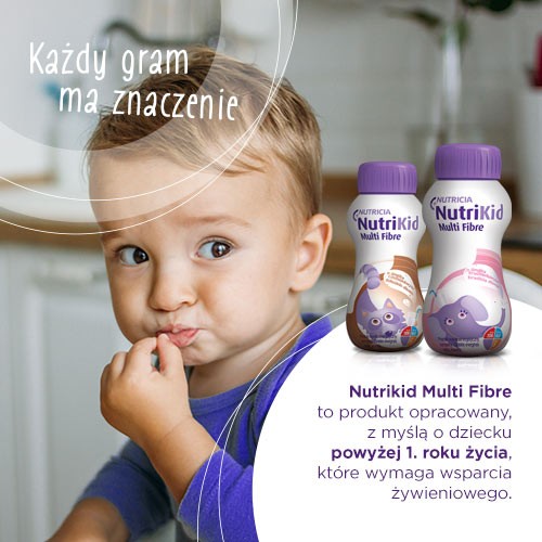Zdjęcie produktu - 2 NutriKid Multi Fibre smak truskawkowy, 200ml 