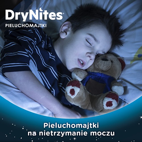 Miniaturka artykułu - #0 HUGGIES DRYNITES BOYS 8-13lat (30-48kg) pieluchomajtki, 9 sztuk 