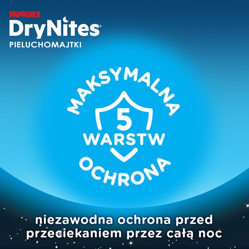 #3 – HUGGIES DRYNITES BOYS 8-13lat (30-48kg) pieluchomajtki, 9 sztuk 