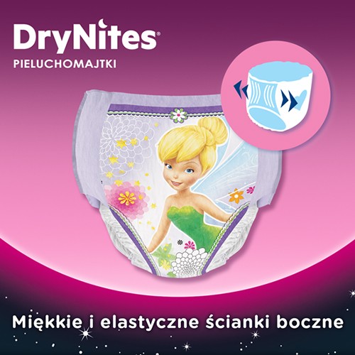 Zdjęcie produktu - 3 HUGGIES DRYNITES GIRLS 4-7 LAT (13-30kg) pieluchomajtki, 10 szt.