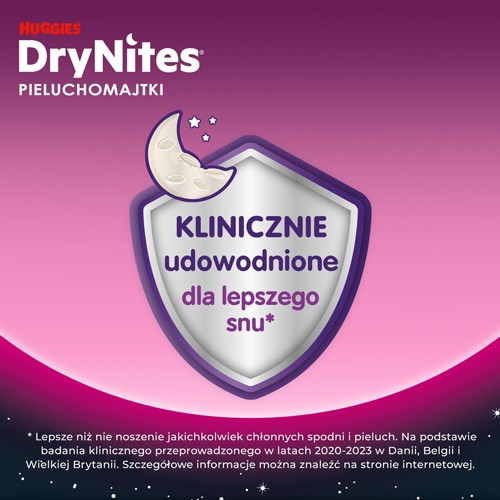 #2 – HUGGIES DRYNITES GIRLS 8-13 lat (30-48kg) pieluchomajtki, 9 sztuk