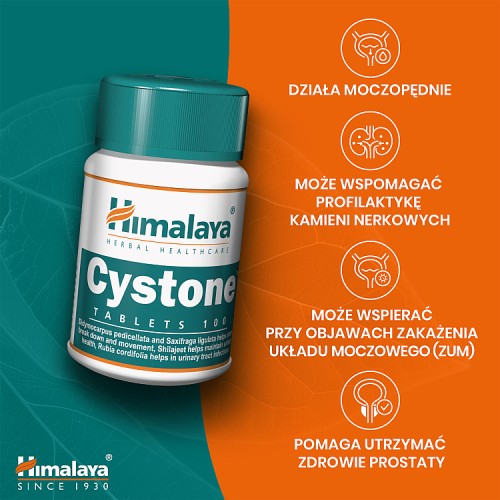 Zdjęcie produktu - 3 HIMALAYA Cystone, 100 tabletek 