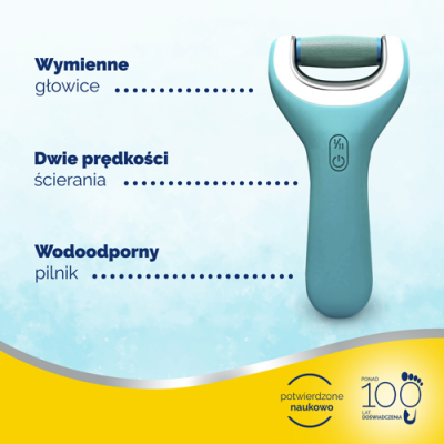 Miniaturka artykułu - #0 SCHOLL VELVET SMOOTH Pro Elektryczny pilnik do st&oacute;p z ładowarką, wodoodporny