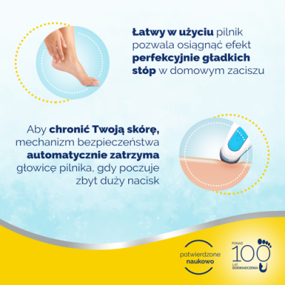 Miniaturka artykułu - #1 SCHOLL VELVET SMOOTH Pro Elektryczny pilnik do st&oacute;p z ładowarką, wodoodporny