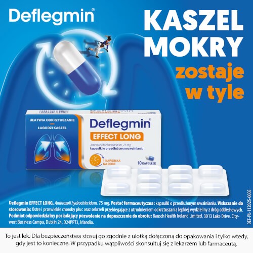 Miniaturka artykułu - #0 Deflegmin Effect Long 75mg, 10kaps.