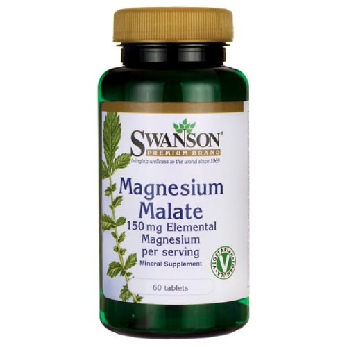 Miniaturka artykułu - #0 SWANSON Jabłczan magnezu Magnesium Malate, 60 kapsułek 